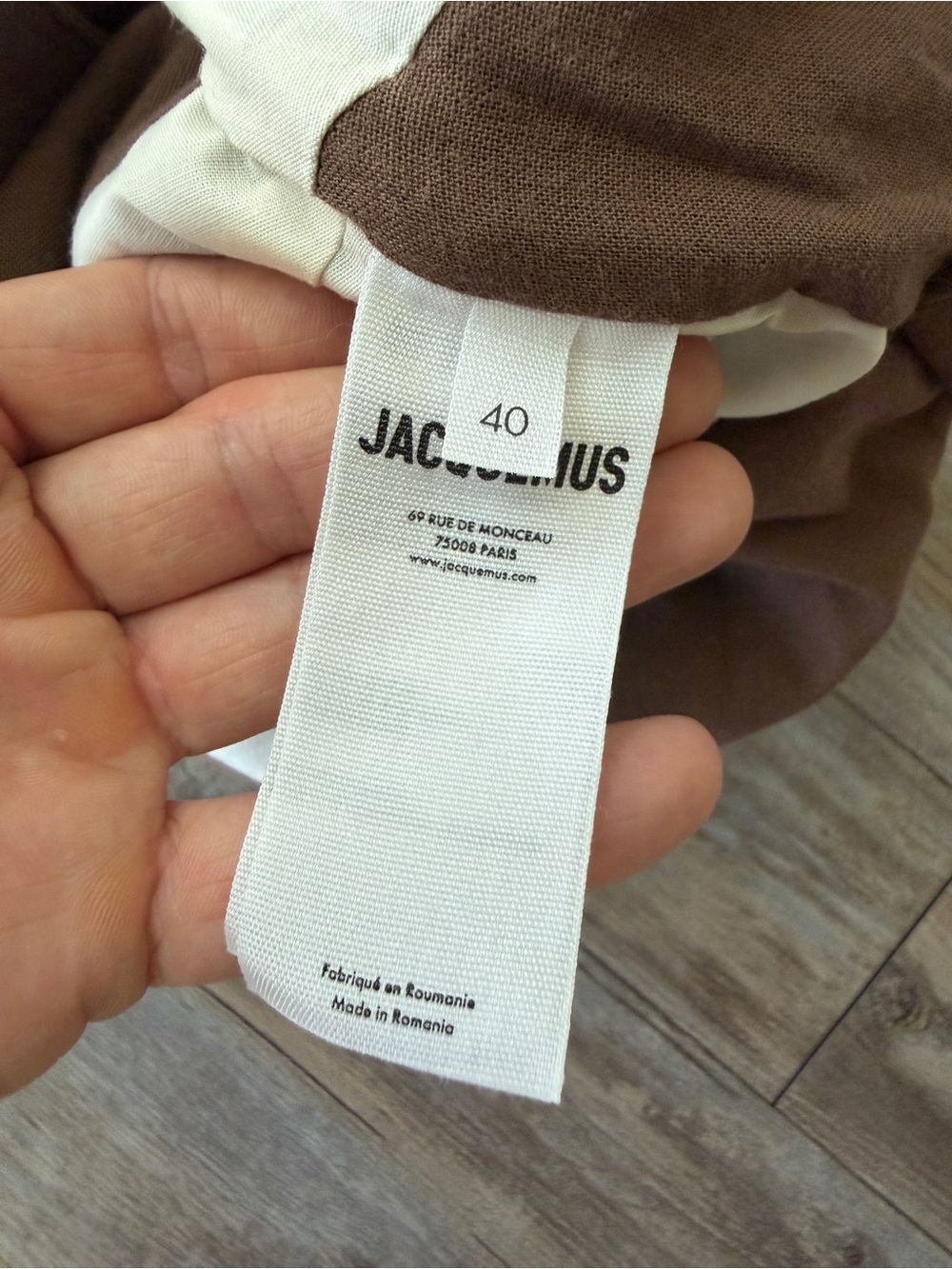 Jacquemus Robe Saudade dress - taupe brown - Picture 8 of 9